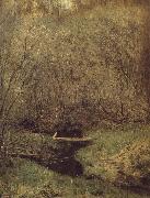 Levitan, Isaak Fruhing in the forest Sweden oil painting artist